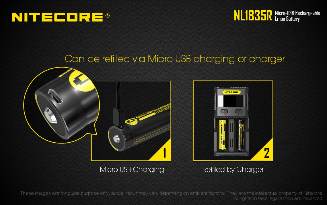 Nitecore Battery 18650 NL1835R - Thomas Tools