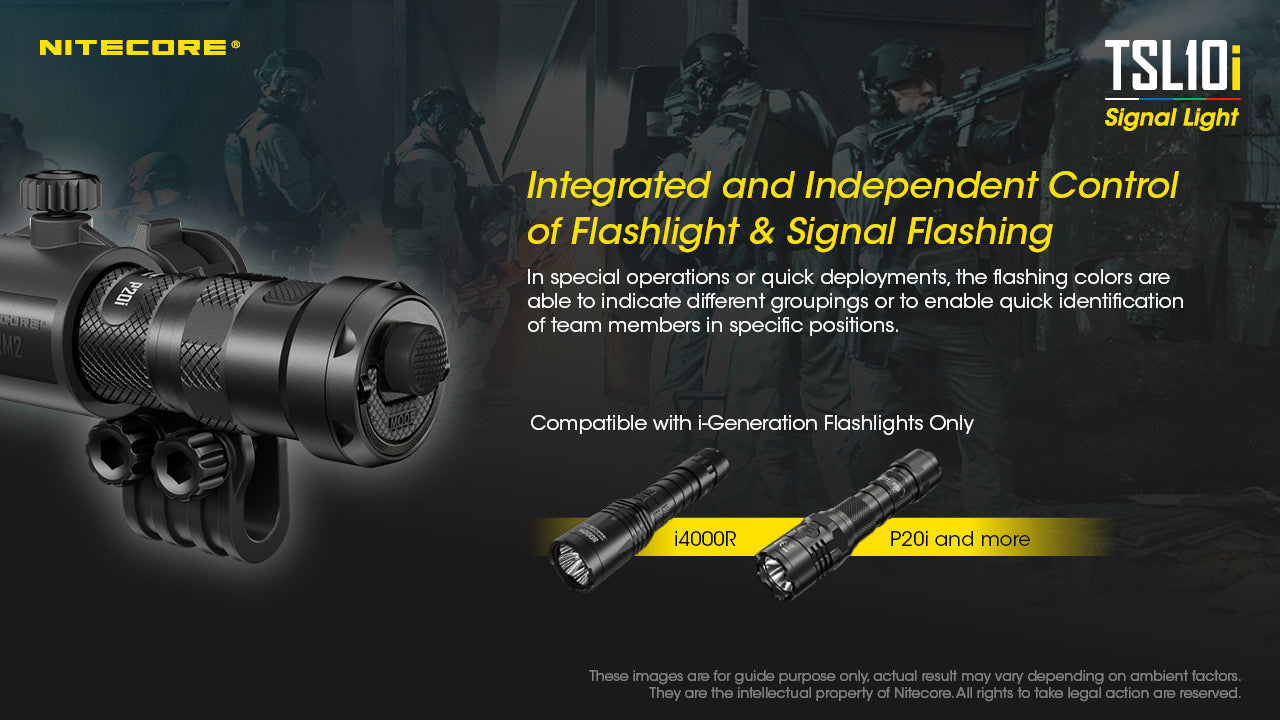 Nitecore Accessory TSL10i 4-Colour LED Signal Light Tactical Tail Switch Cap