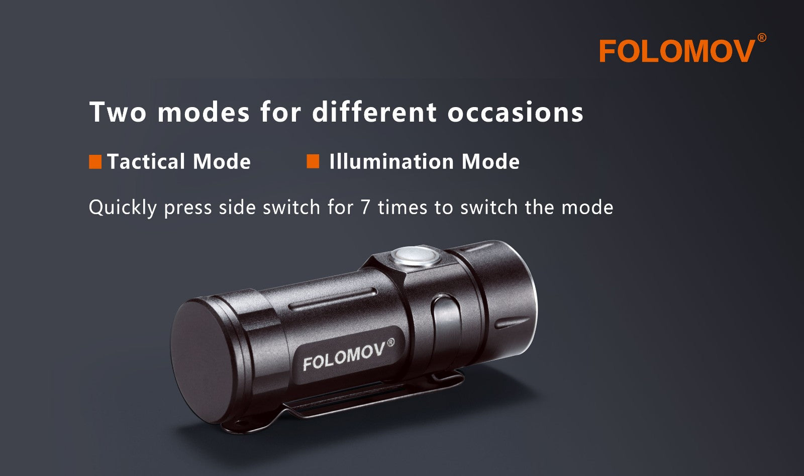 Folomov EDC C2 EDC Flashlight (600 Lumens) - Thomas Tools
