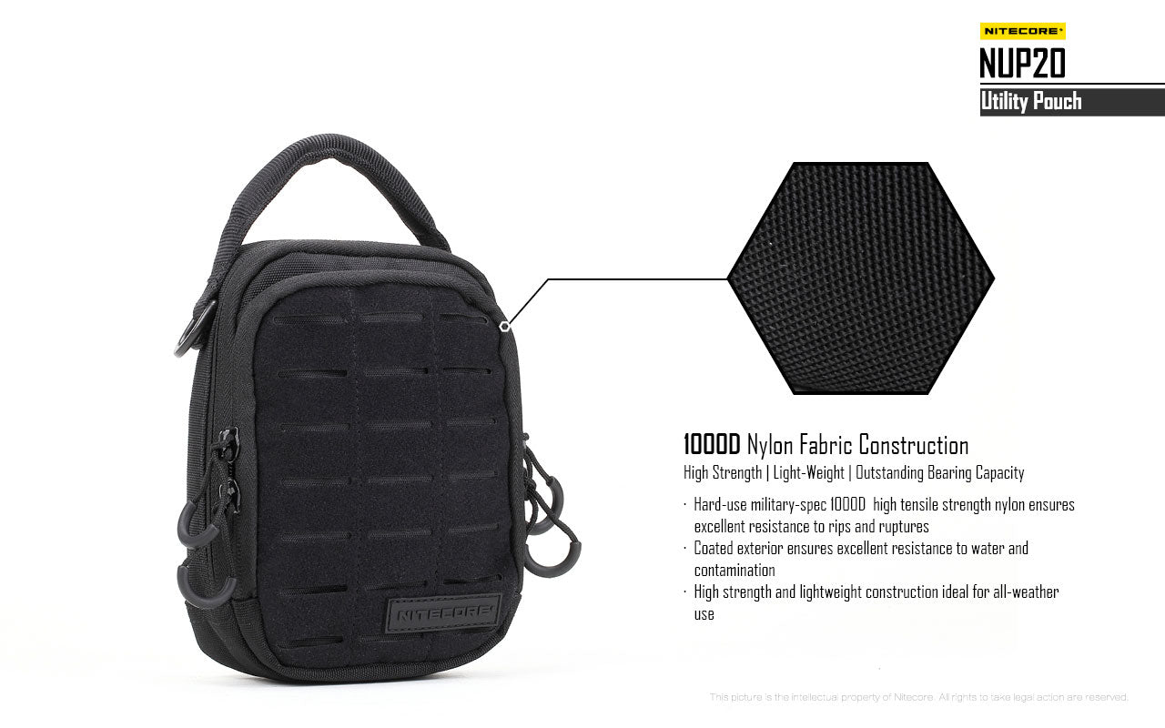 Nitecore Cordura Molle Utility Pouch NUP20 (2 Versions) - Thomas Tools