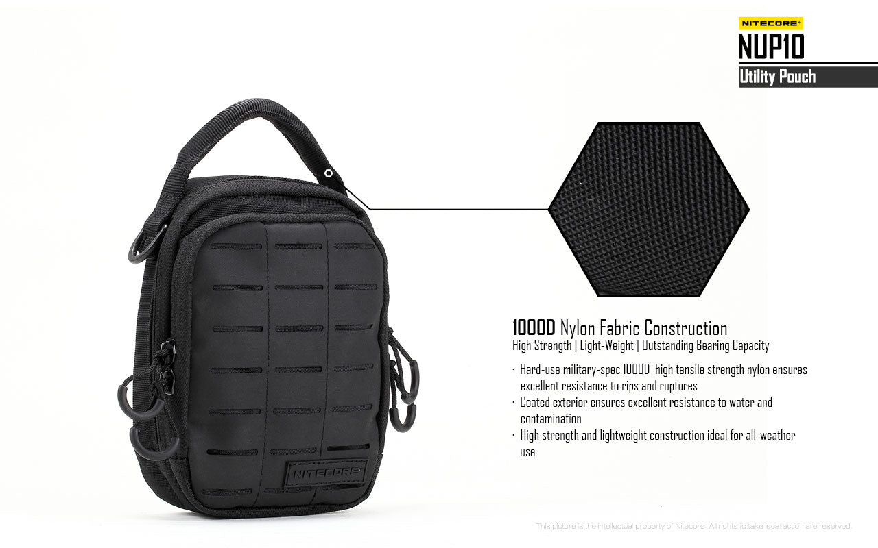 Nitecore Cordura Molle Utility Pouch NUP10 (2 Versions) - Thomas Tools