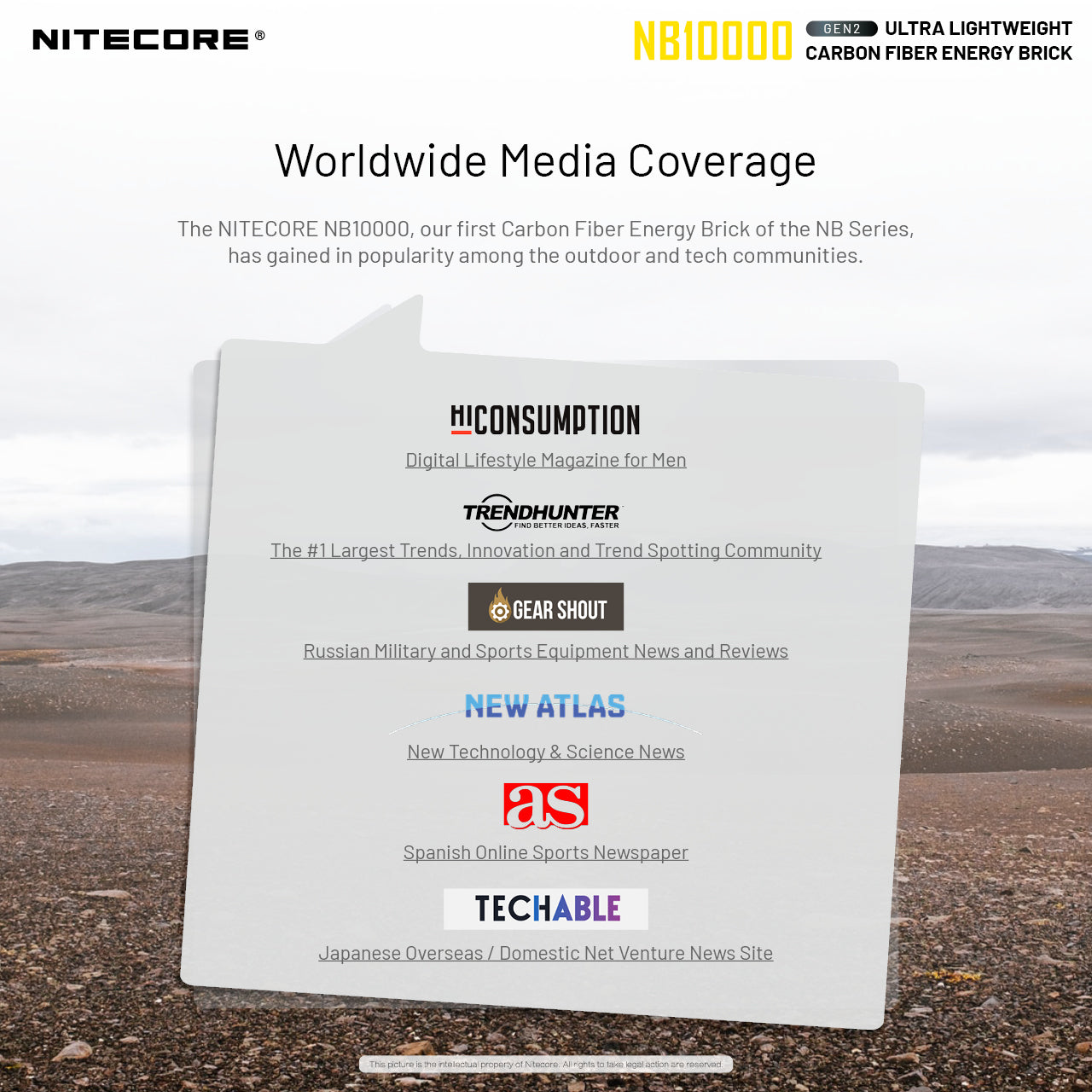 Nitecore NB10000 Gen II Carbon Fibre Power Bank