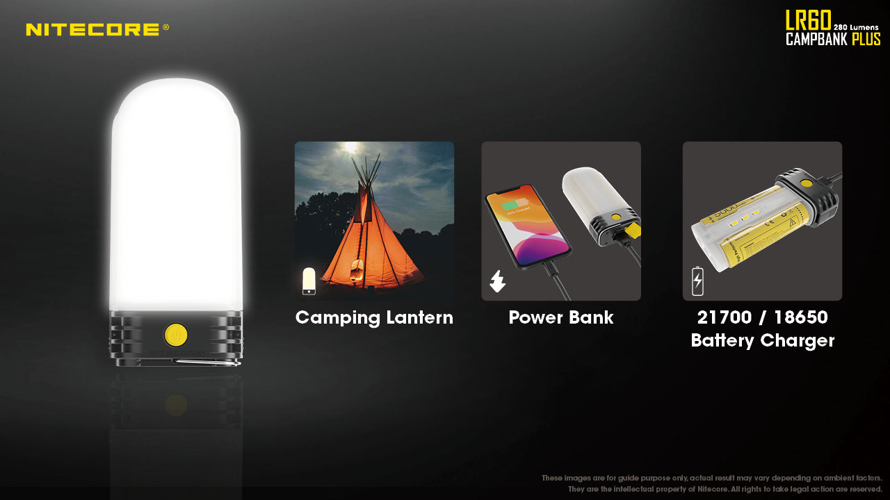 Nitecore LR60 Campbank Plus Camping Lantern (280 Lumens)