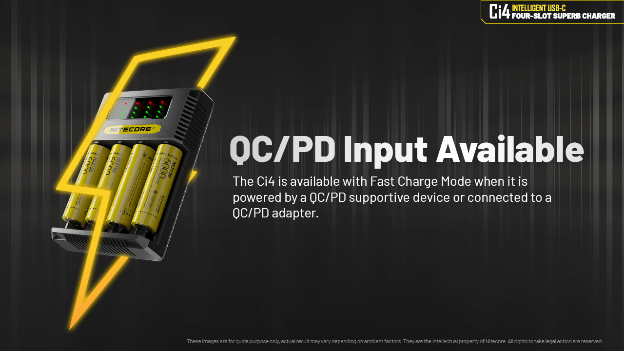 Nitecore Ci4 Intelligent USB-C Four-Slot Battery Charger