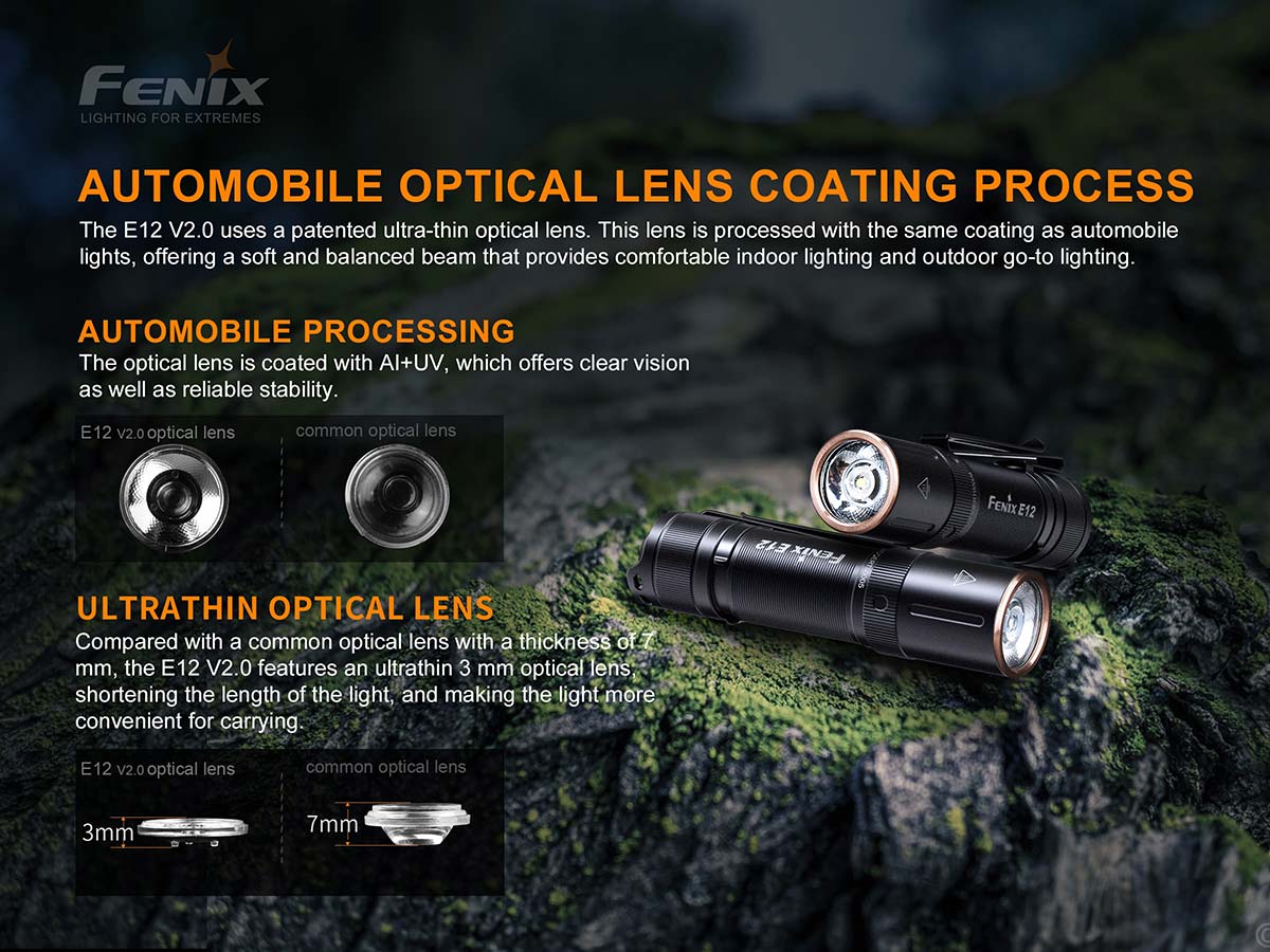 Fenix E12 V2.0 Flashlight (160 Lumens)