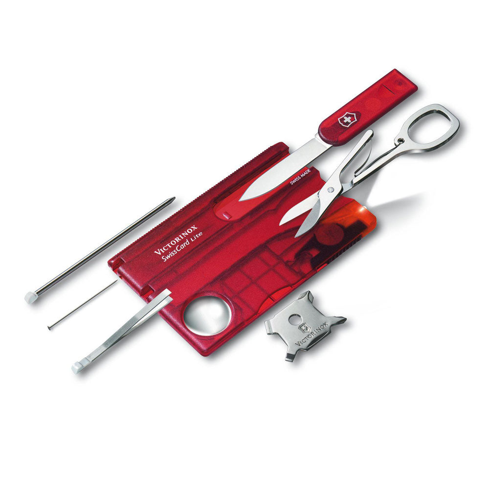Victorinox Swiss Card Lite Multitool 0.7300.T (Red Transparent)