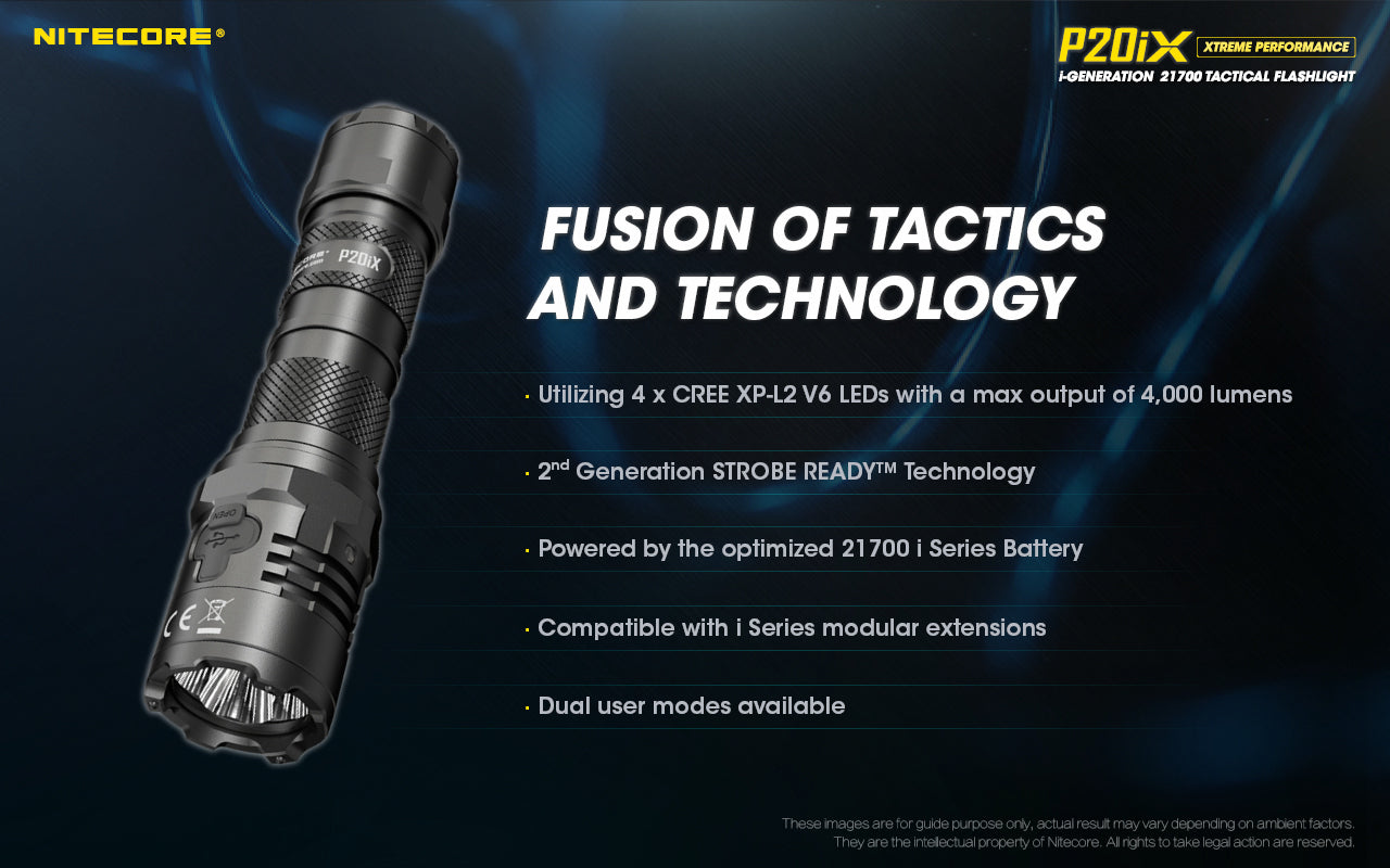 Nitecore P20iX USB Rechargeable LED Flashlight (4000 Lumens)