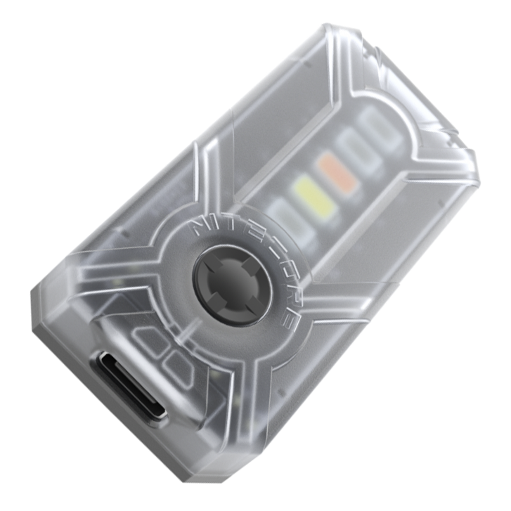 Nitecore NU07LE Mini Helmet Signal Safety Light (15 Lumens)