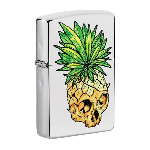 Zippo Leaf 49241 Leaf Skull Pineapple Design Lighter