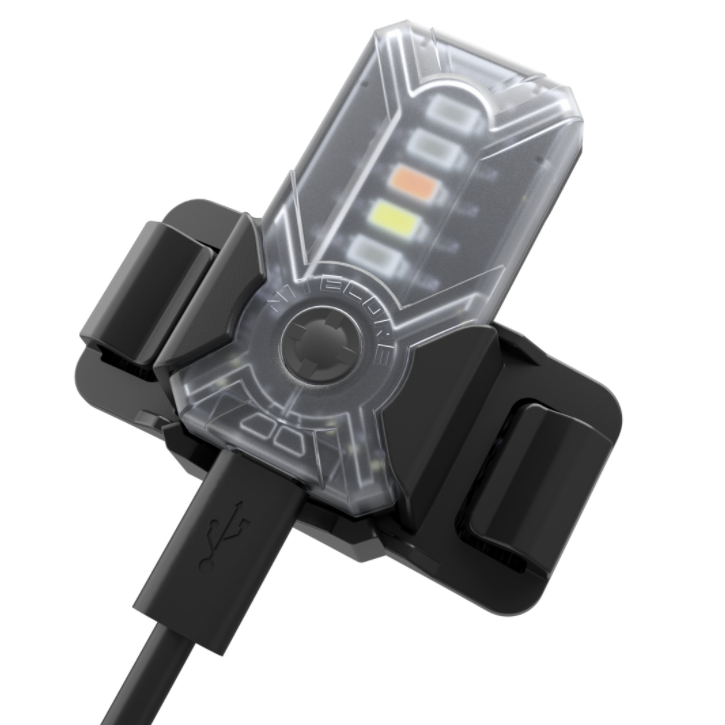 Nitecore NU07LE Mini Helmet Signal Safety Light (15 Lumens)