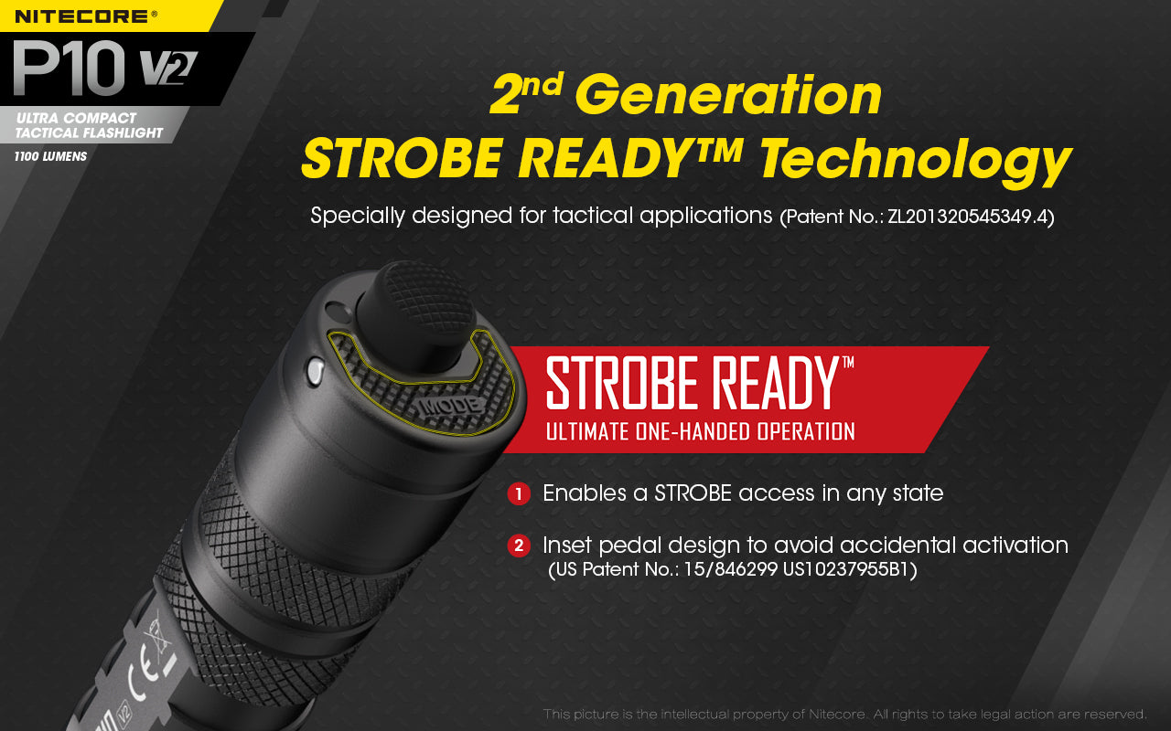 Nitecore P10 V2 LED Flashlight (1100 Lumens)