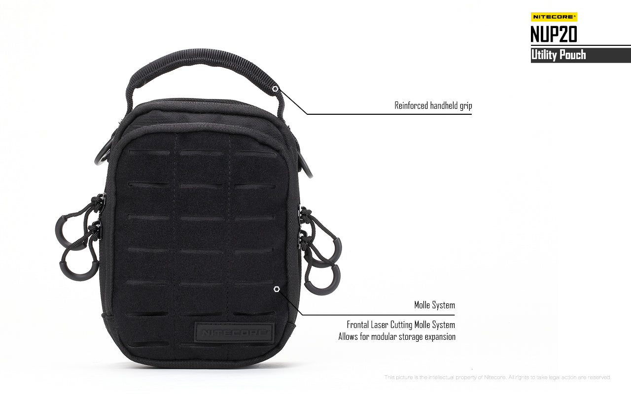 Nitecore Cordura Molle Utility Pouch NUP20 (2 Versions) - Thomas Tools