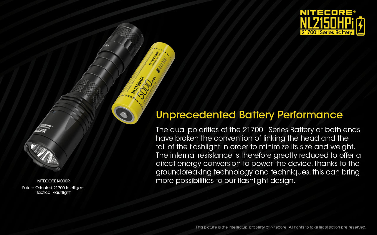 Nitecore Battery 21700 NL2150HPi