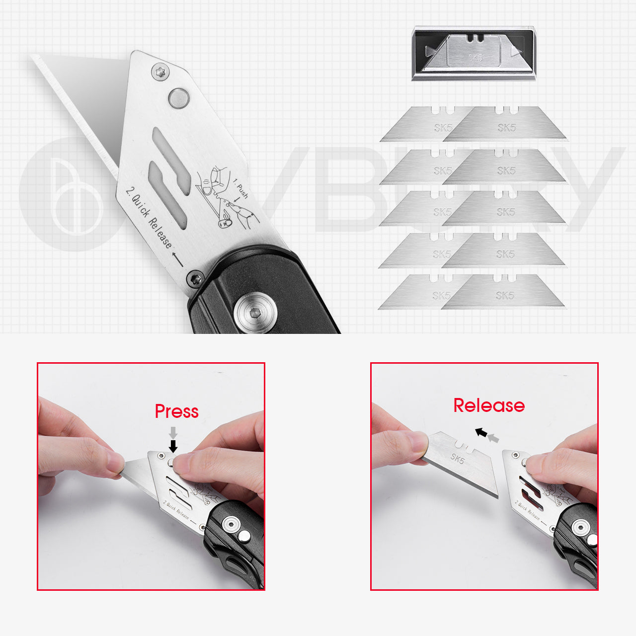 Bibury EDC Utility Knife (7-in-1) (2 Versions)