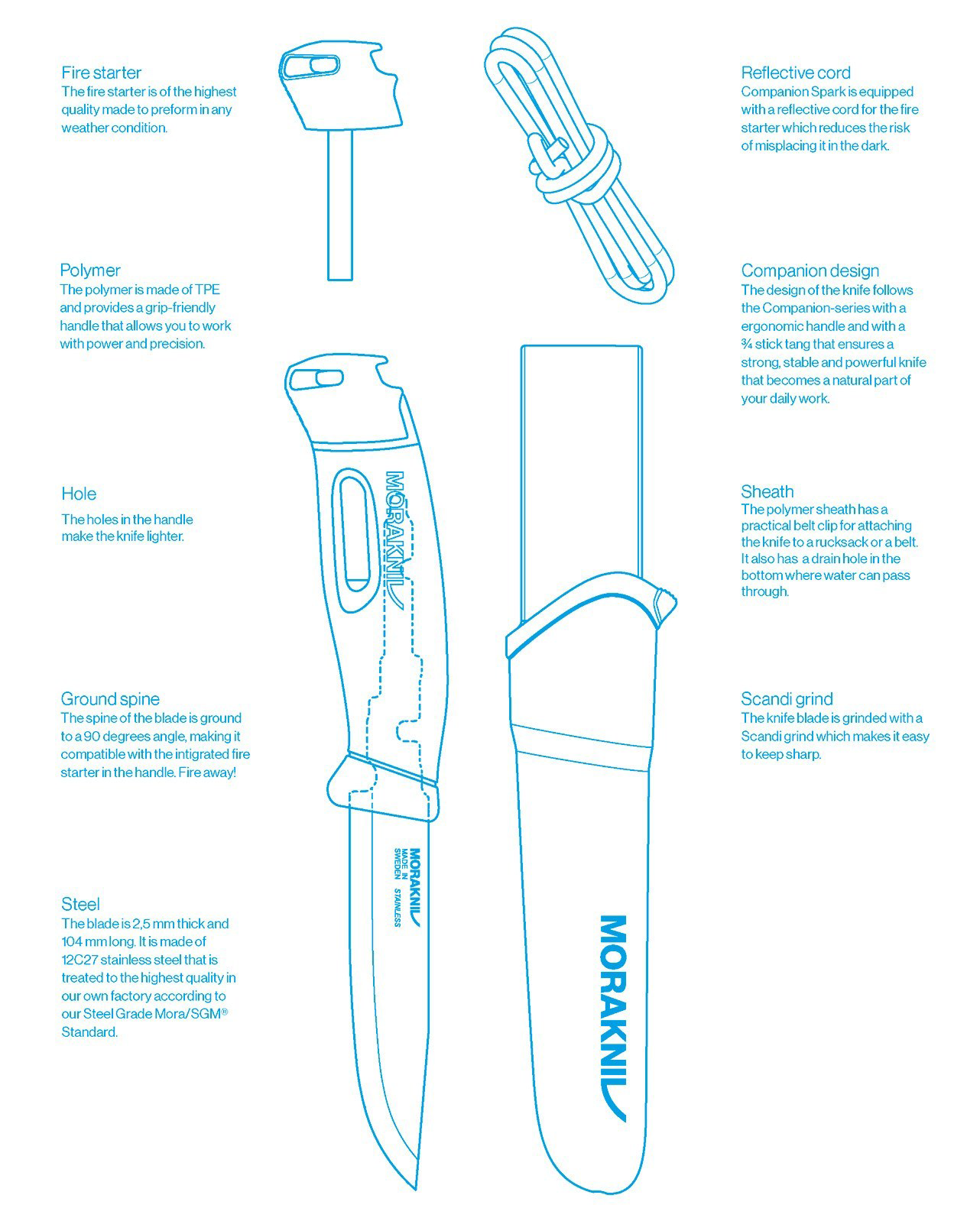 Morakniv Companion Spark (3 Versions) - Thomas Tools