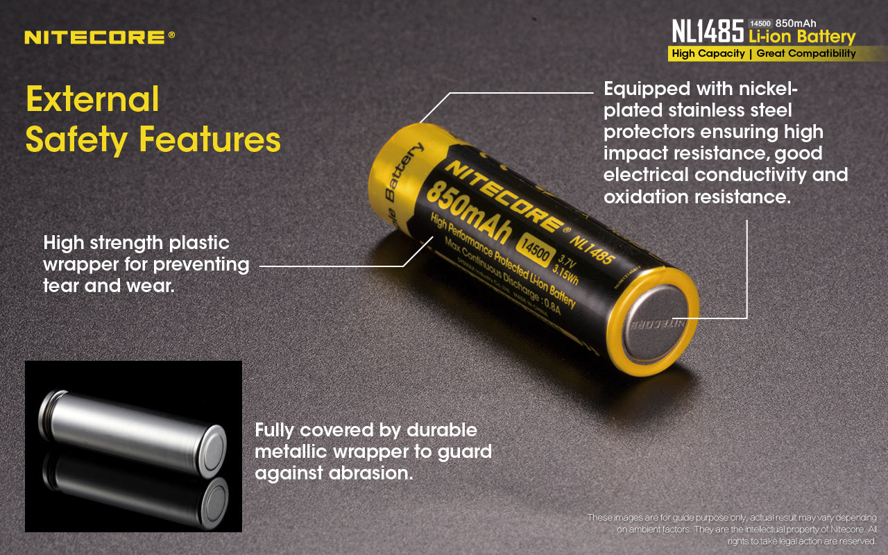 Nitecore Battery 14500 NL1485 - Thomas Tools