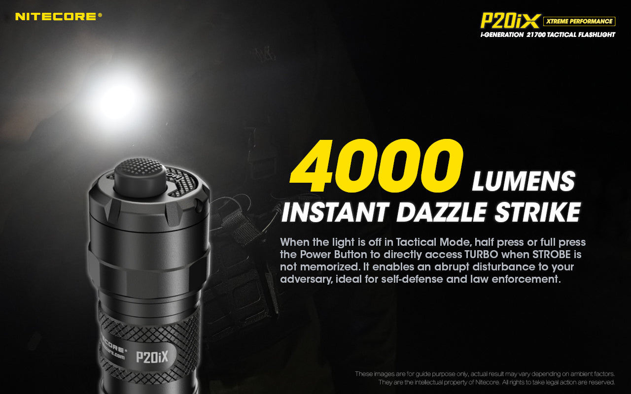 Nitecore P20iX USB Rechargeable LED Flashlight (4000 Lumens)