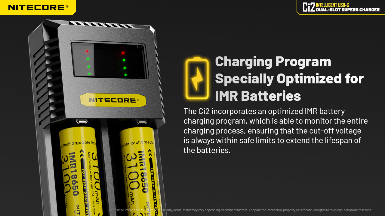 Nitecore Ci2 Intelligent USB-C Dual-Slot Battery Charger