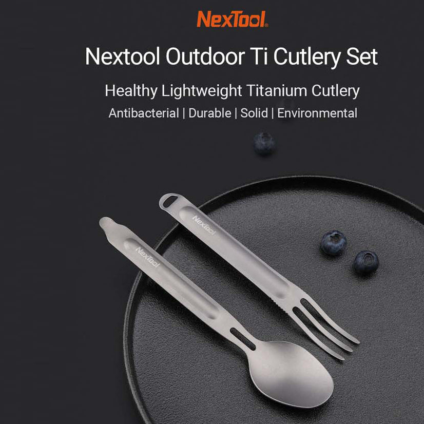 NexTool KT5525 Cutlery Set (Titanium)