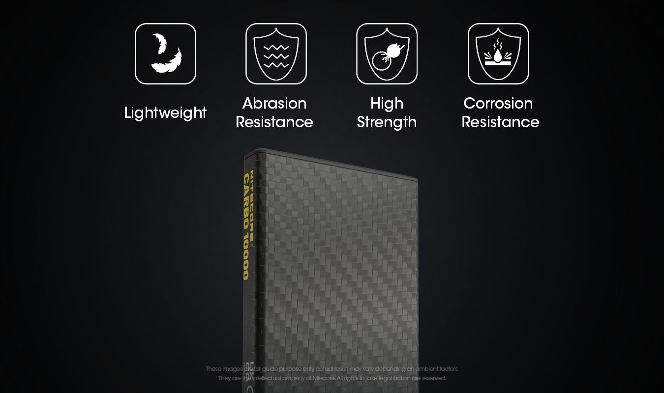 Nitecore Carbo 10000 Lightweight Carbon Fibre Power Bank