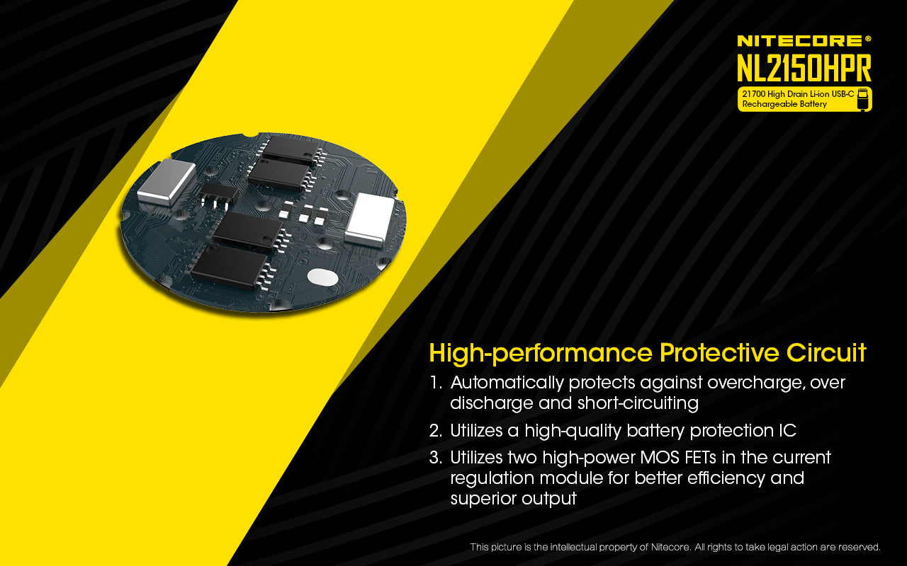 Nitecore Battery 21700 NL2150HPR