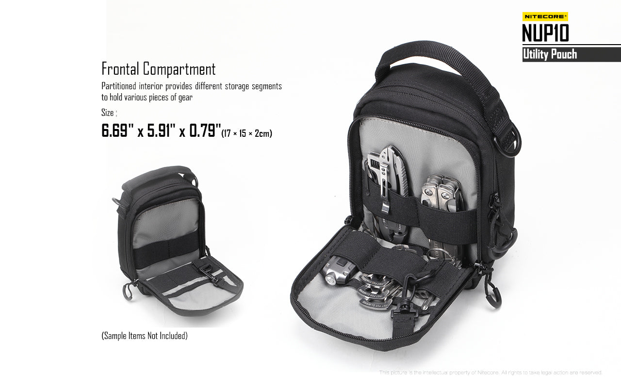 Nitecore Cordura Molle Utility Pouch NUP10 (2 Versions) - Thomas Tools