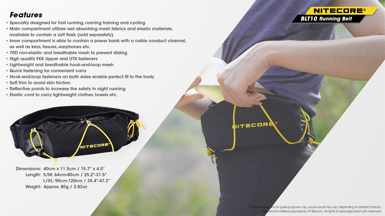Nitecore Running Belt Waist Pouch BLT10