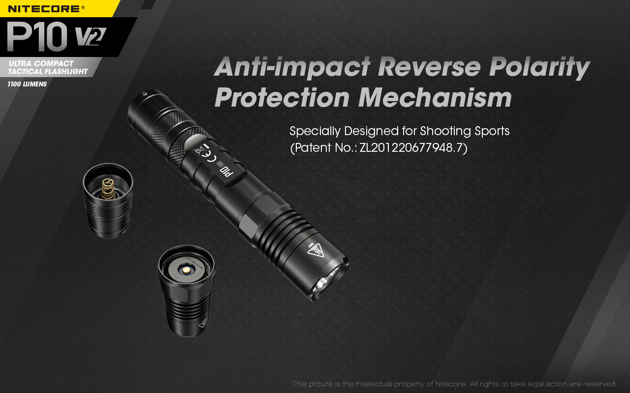 Nitecore P10 V2 LED Flashlight (1100 Lumens)
