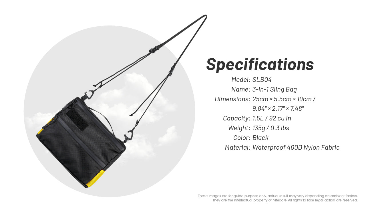Nitecore 3-In-1 Sling Bag SLB04