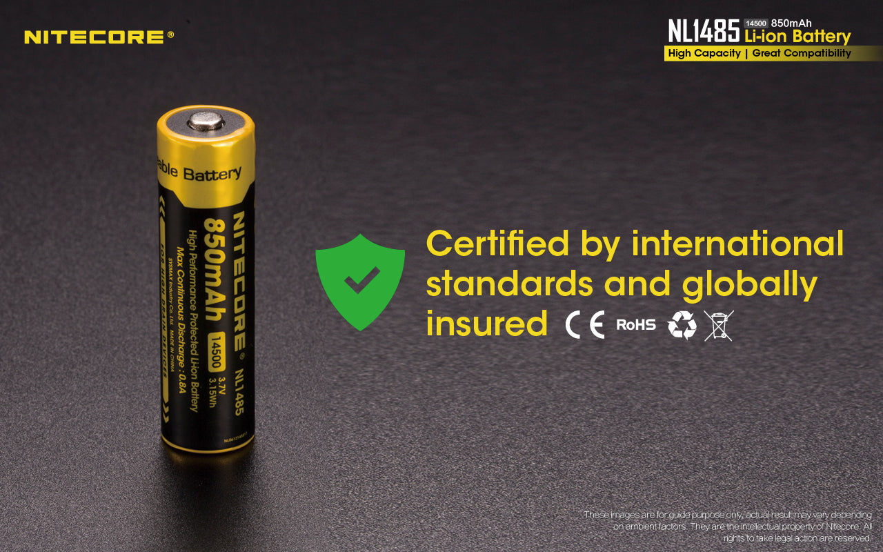 Nitecore Battery 14500 NL1485 - Thomas Tools