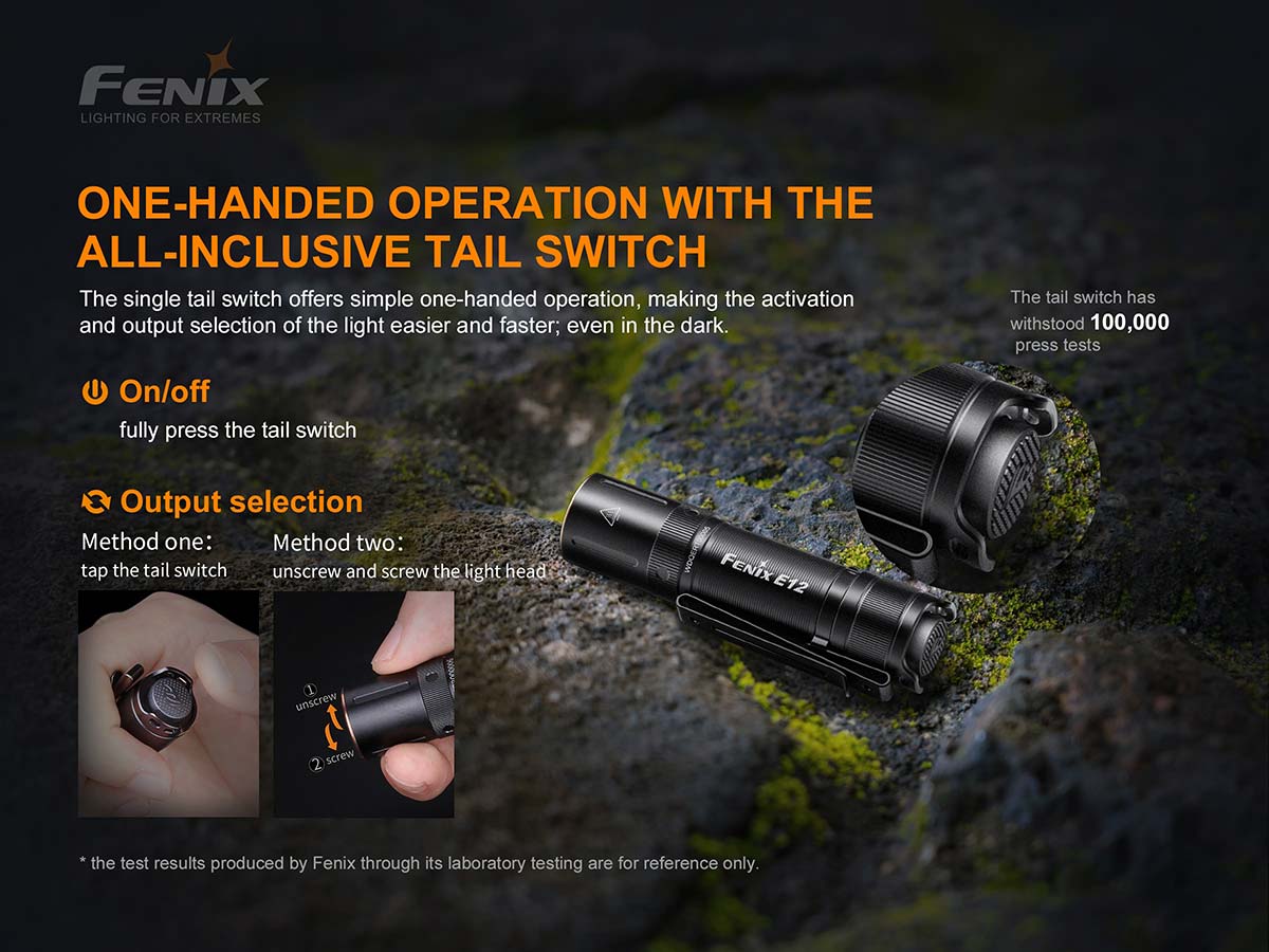 Fenix E12 V2.0 Flashlight (160 Lumens)