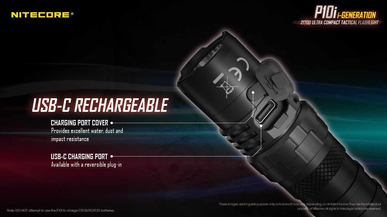 Nitecore P10i USB Rechargeable Flashlight (1800 Lumens)