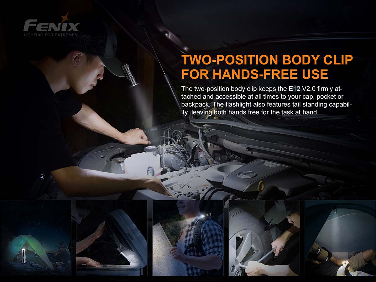Fenix E12 V2.0 Flashlight (160 Lumens)