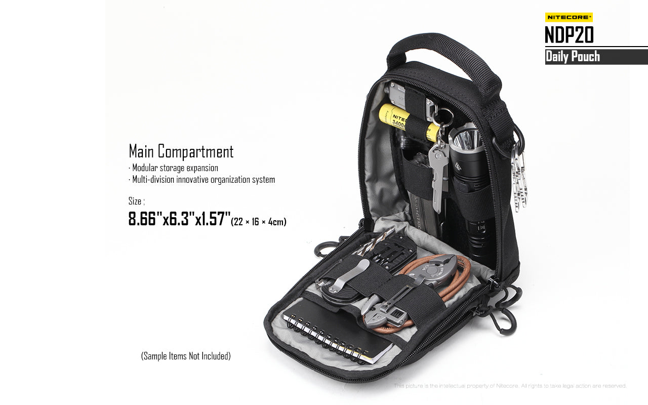 Nitecore Cordura Molle Utility Pouch NDP20 (2 Versions) - Thomas Tools