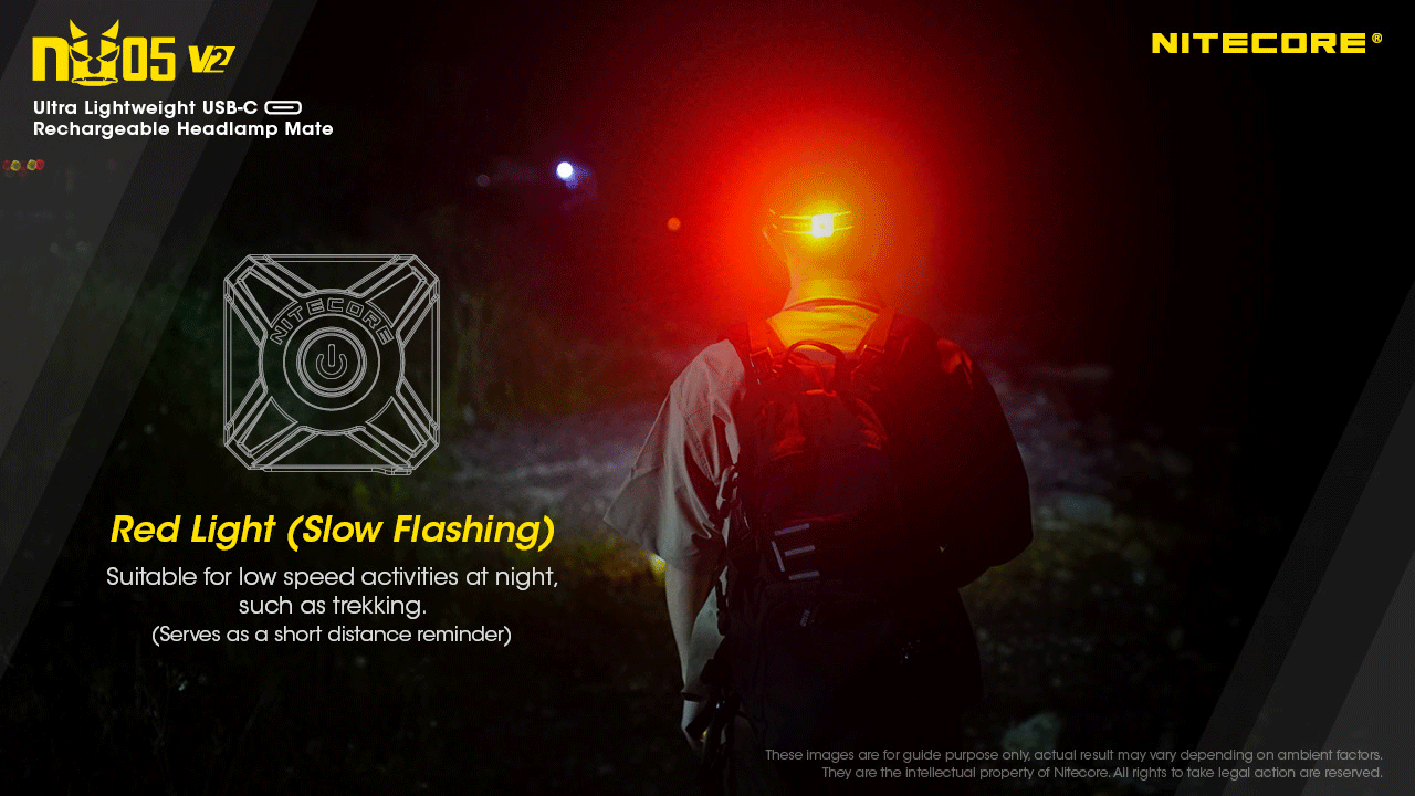 Nitecore NU05 V2 Kit Mini Signal Rechargeable Headlamp (40 Lumens)