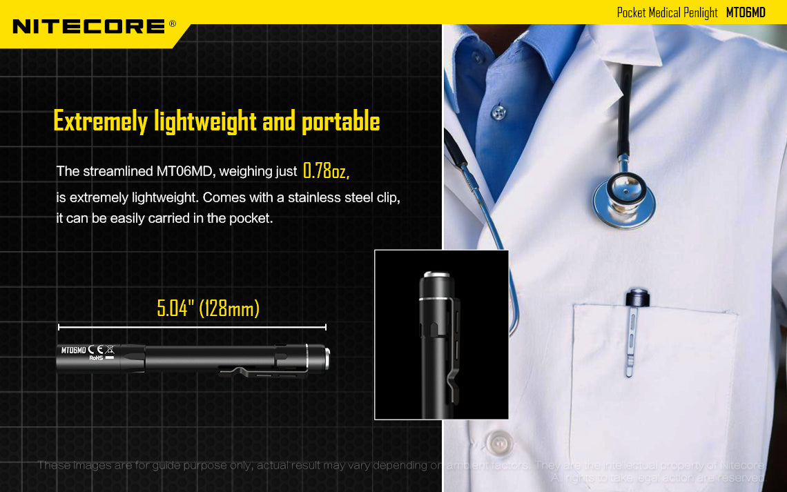 Nitecore MT06MD LED Penlight (180 Lumens) - Thomas Tools