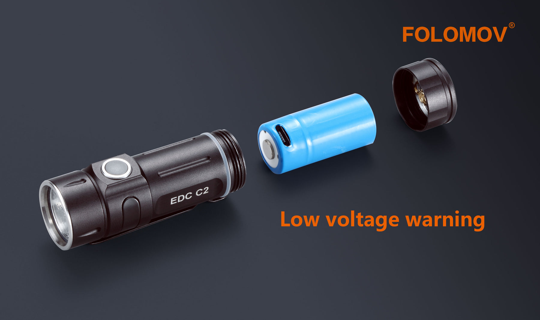 Folomov EDC C2 EDC Flashlight (600 Lumens) - Thomas Tools