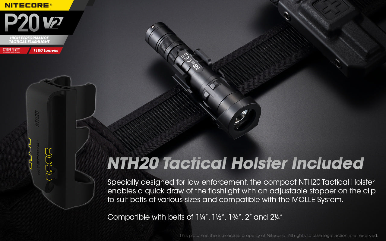 Nitecore P20 V2 LED Flashlight (1100 Lumens)