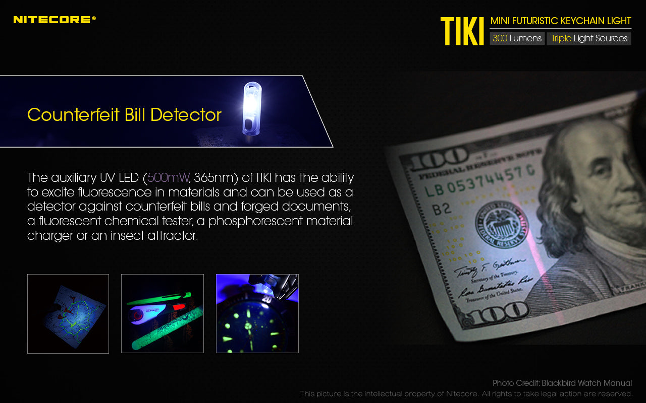 Nitecore TIKI LE Rechargeable Flashlight (300 Lumens) - Thomas Tools