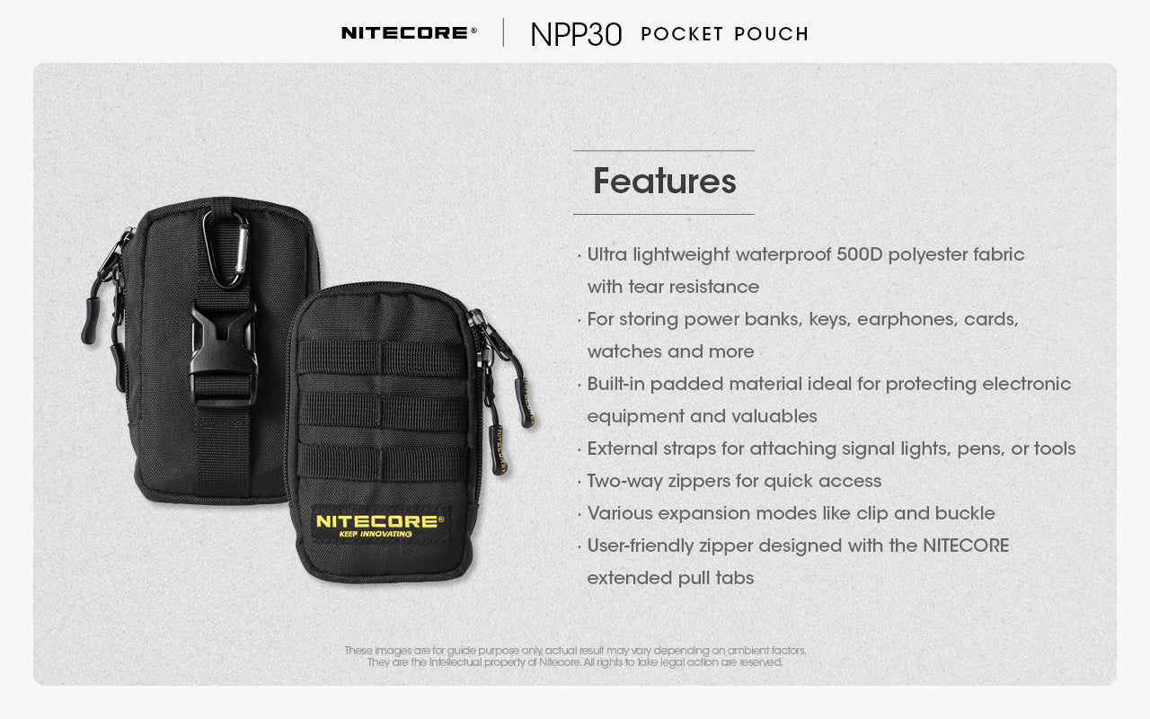 Nitecore EDC Pocket Pouch NPP30
