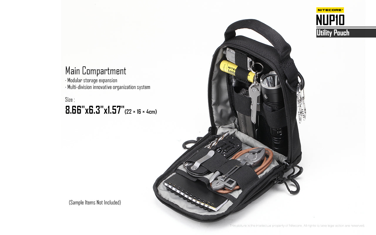 Nitecore Cordura Molle Utility Pouch NUP10 (2 Versions) - Thomas Tools