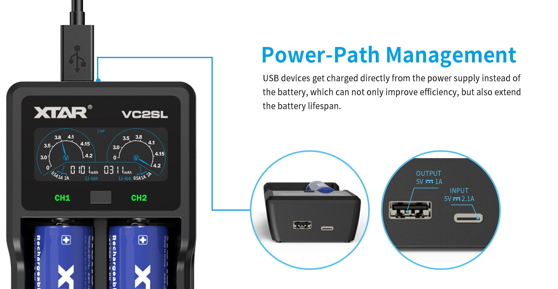 Xtar Charger VC2SL