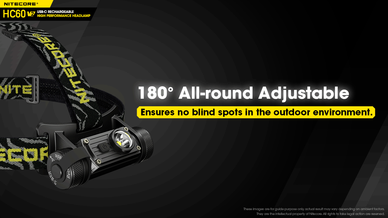 Nitecore HC60W V2 Rechargeable Headlamp (Neutral White) (1200 Lumens)