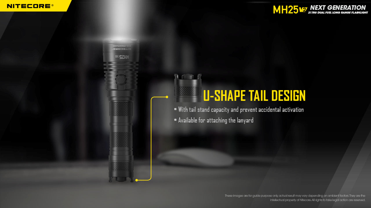 Nitecore MH25 V2 LED Rechargeable Flashlight (1300 Lumens)