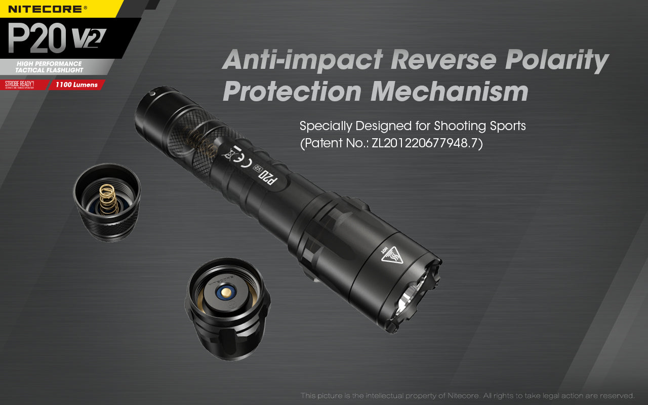 Nitecore P20 V2 LED Flashlight (1100 Lumens)