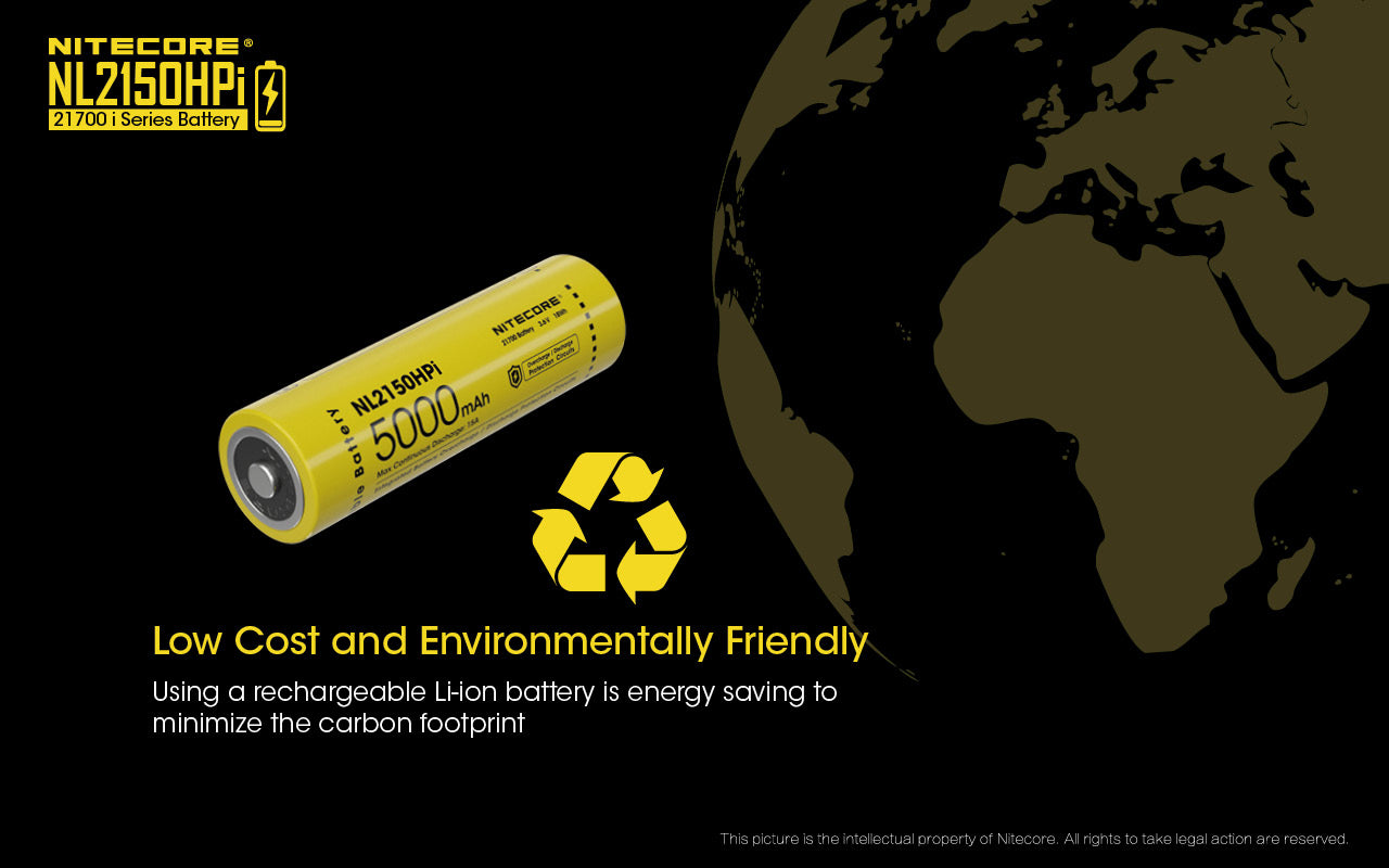 Nitecore Battery 21700 NL2150HPi