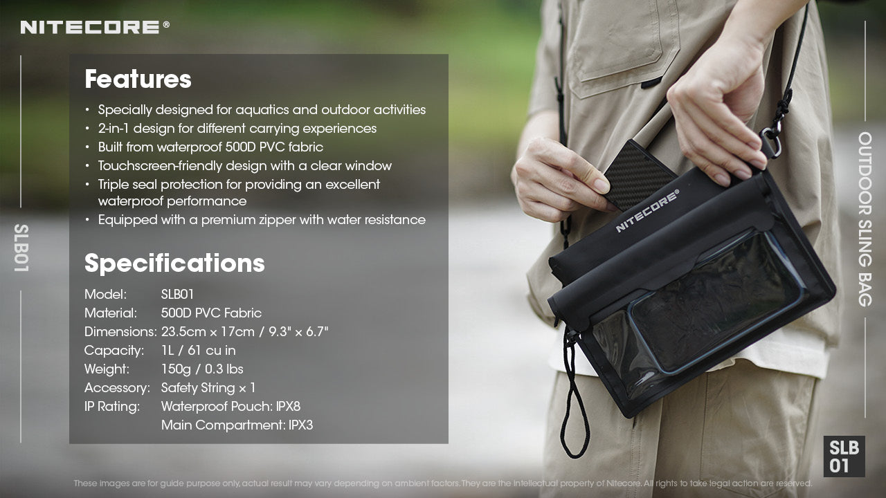 Nitecore Outdoor Waterproof Sling Bag SLB01