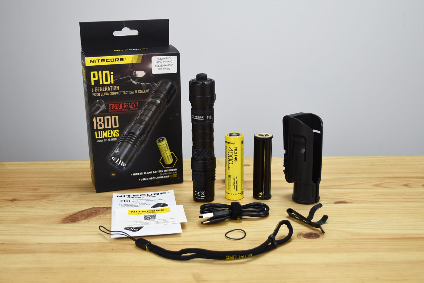 Nitecore P10i USB Rechargeable Flashlight (1800 Lumens)