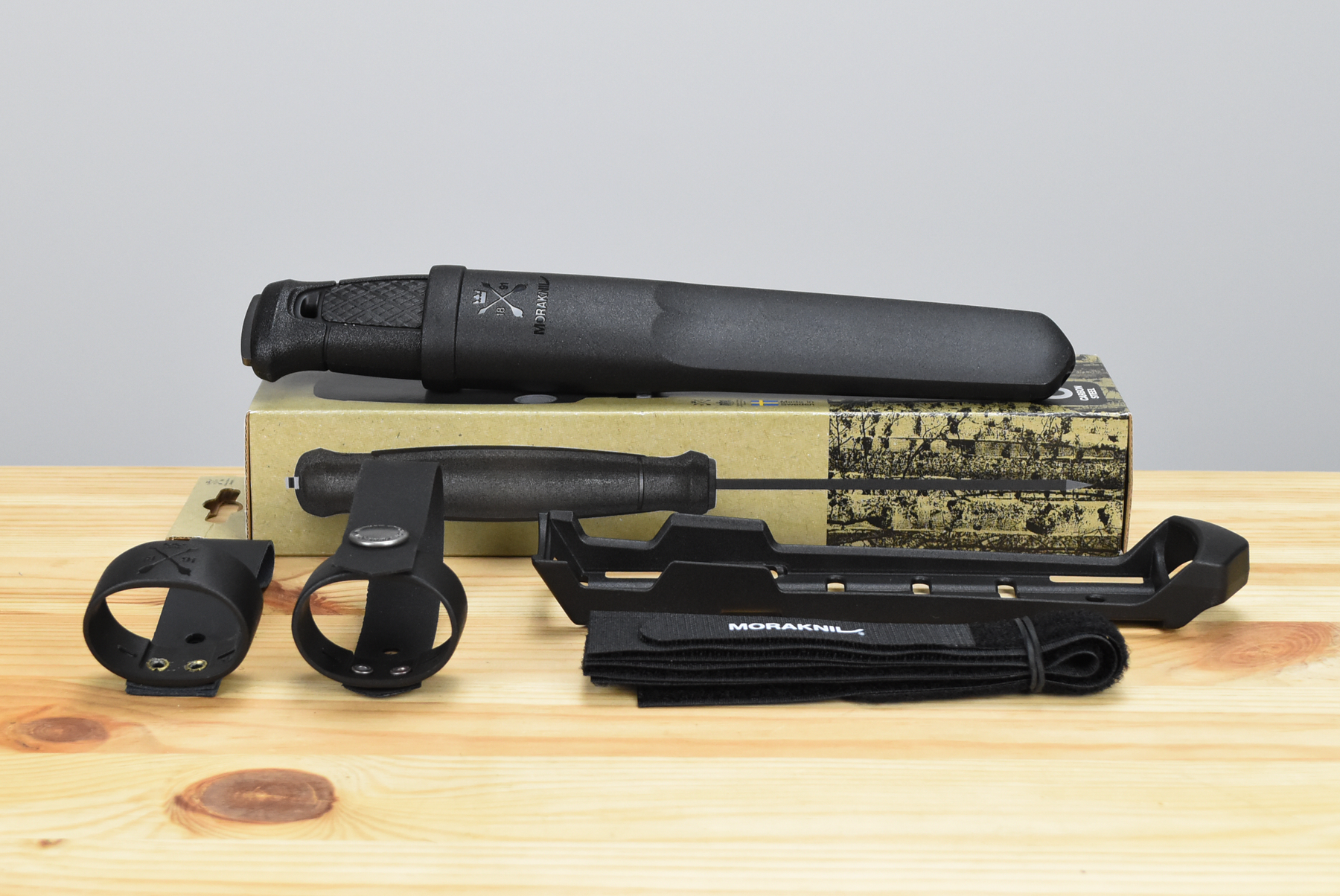 Morakniv Garberg Black Carbon Multi-Mount (C) Bushcraft Knife