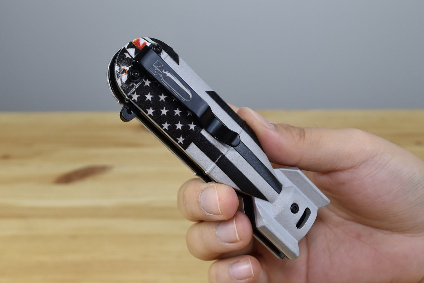 Tac Force 1039 WWII Black Shark Flag Assisted EDC Folding Knife (Flag)